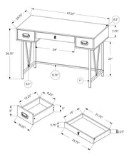 Load image into Gallery viewer, Computer Desk For Home Office, Laptop, Storage Drawers, Transitional