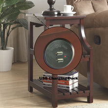 Load image into Gallery viewer, Wasaki - Accent Table With USB - Espresso
