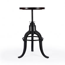 Load image into Gallery viewer, Swivel Backless Bar Chair - Brown / Black