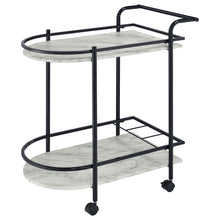 Load image into Gallery viewer, Serving Cart With Wine Rack