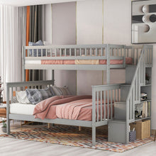 Load image into Gallery viewer, Bunk Bed With Staircase