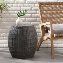 Load image into Gallery viewer, Outdoor Wicker Patio Side Table
