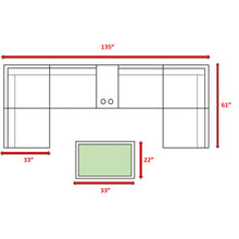 Load image into Gallery viewer, Comfortable Modern Patio Rattan Sectional Set With Cushions