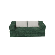 Load image into Gallery viewer, 3 Seat Folding Floor Couch & King Size Bed Mattress