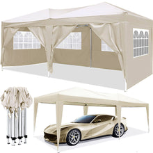 Load image into Gallery viewer, 10'X20' Ez Pop Up Canopy Outdoor Portable Party Folding Tent With 6 Removable Sidewalls + Carry Bag + 4 Pieces Weight Bag