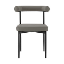 Load image into Gallery viewer, Faux Leather Open Back Dining Side Chairs (Set of 2) - Gray