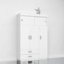 Load image into Gallery viewer, Four Drawer Dresser Wooden - White