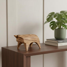 Load image into Gallery viewer, Bull Tabletop Sculpture - Brown
