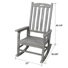 Load image into Gallery viewer, Oversized Porch Rocker Chair With Wide Seat And Tall Backrest