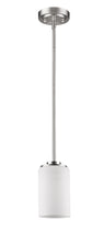 Load image into Gallery viewer, Frosted Glass Hanging Light - Silver