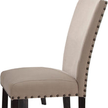 Load image into Gallery viewer, Upholstered Linen Dining Side Chairs (Set of 2) - Taupe