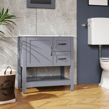 Load image into Gallery viewer, Bathroom Vanity With Mirror And Top Only - Gray