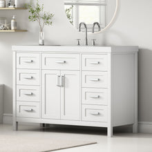 Load image into Gallery viewer, Bathroom Vanity With Sink, 2 Doors 8 Drawers, Soft Close System, Classic Design