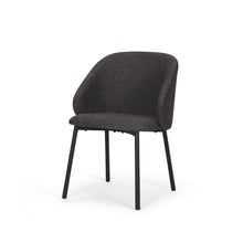 Load image into Gallery viewer, Fabric Wood Dining Side Chair - Gray / Black
