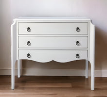 Load image into Gallery viewer, Solid And Manufactured Wood Three Drawer Dresser - White