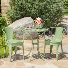 Load image into Gallery viewer, 3 Piece Bistro Set With Table And 2 Chairs - Green