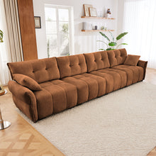Load image into Gallery viewer, Modern Sofa & Pillows, Textured Cover, High Rebound Cushions