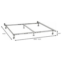 Load image into Gallery viewer, Deverton - Queen / Eastern King / California King Bed Frame With Center Support And Adjustable Design - Black