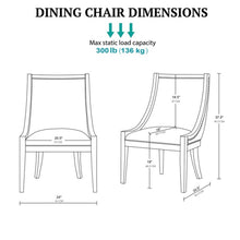 Load image into Gallery viewer, Upholstered Dining Chair With Nailhead Trim