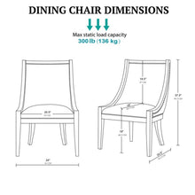 Load image into Gallery viewer, Upholstered Dining Chair With Nailhead Trim