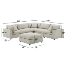 Load image into Gallery viewer, Cassandra - Sofa With Ottoman