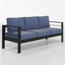 Load image into Gallery viewer, All-Weather Patio Sofa With Cushions, 3 Seat Outdoor Couch