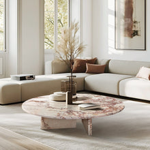 Load image into Gallery viewer, Luxury Coffee Table With Unique Veining, Unique Stone Design