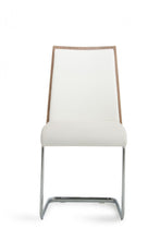 Load image into Gallery viewer, Upholstered Faux Leather Dining Room Side Chairs (Set of 2) - Brown / White