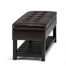 Load image into Gallery viewer, Cosmopolitan - Storage Ottoman Bench With Open Bottom - Tanners Brown