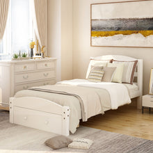 Load image into Gallery viewer, Platform Bed Frame With Storage Drawer And Wood Slat Support No Box Spring Needed