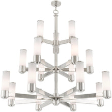 Load image into Gallery viewer, 44" Multi Light Dimmable Chandelier With Shades - Nickel