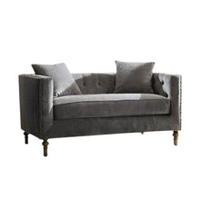 Load image into Gallery viewer, Sidonia - Loveseat With 2 Pillows - Gray