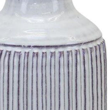 Load image into Gallery viewer, Striped Cylinder Table Vase - Off White