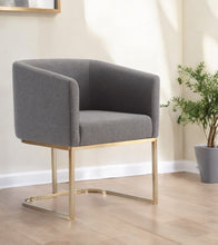 Load image into Gallery viewer, Contemporary Upholstered Fabric Dining Arm Chair - Dark Gray