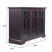 Load image into Gallery viewer, Spacious Sideboard With 3 Doors - Ox Blood Red