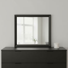 Load image into Gallery viewer, 35" Square Framed Mounted Dresser Mirror - Black