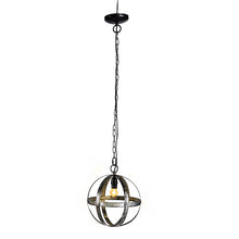 Load image into Gallery viewer, Metal Chandelier, Hanging Light Fixture With Adjustable Chain For Kitchen, Bulb Not Included - Gray