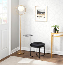 Load image into Gallery viewer, Moon - Contemporary Floor Lamp - Gold / Frosted