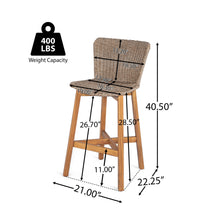Load image into Gallery viewer, Lymington - Outdoor Bar Stool (Set of 2)