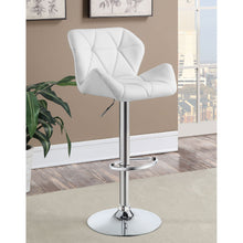 Load image into Gallery viewer, Kerwin - Upholstered Adjustable Bar Stool (Set of 2) - White