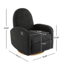 Load image into Gallery viewer, Contemporary 360 Swivel And Glider Recliner Chair