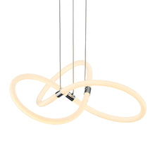 Load image into Gallery viewer, 23'' Metal LED Dimmable Chandelier - Silver