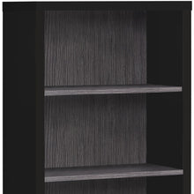 Load image into Gallery viewer, Adjustable Four Tier Bookcase - Black / Gray