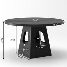 Load image into Gallery viewer, Farmhouse Round Dining Table With Storage Base