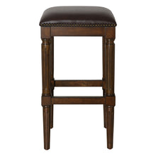 Load image into Gallery viewer, Square Stool With Upholstered Seat