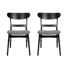 Load image into Gallery viewer, Modern Dining Chair With Upholstered Seat And Wood Frame