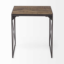 Load image into Gallery viewer, 23" Solid Wood Square End Table - Brown
