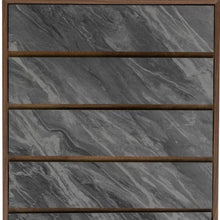 Load image into Gallery viewer, Five Drawer Chest - Walnut And Gray