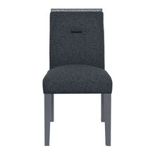 Load image into Gallery viewer, Upholstered Fabric With Faux Crystal Bling Dining Side Chair - Dark Gray