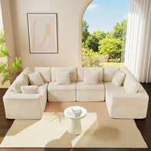 Load image into Gallery viewer, Modular U Shaped Sectional Sofa With Reversible Design